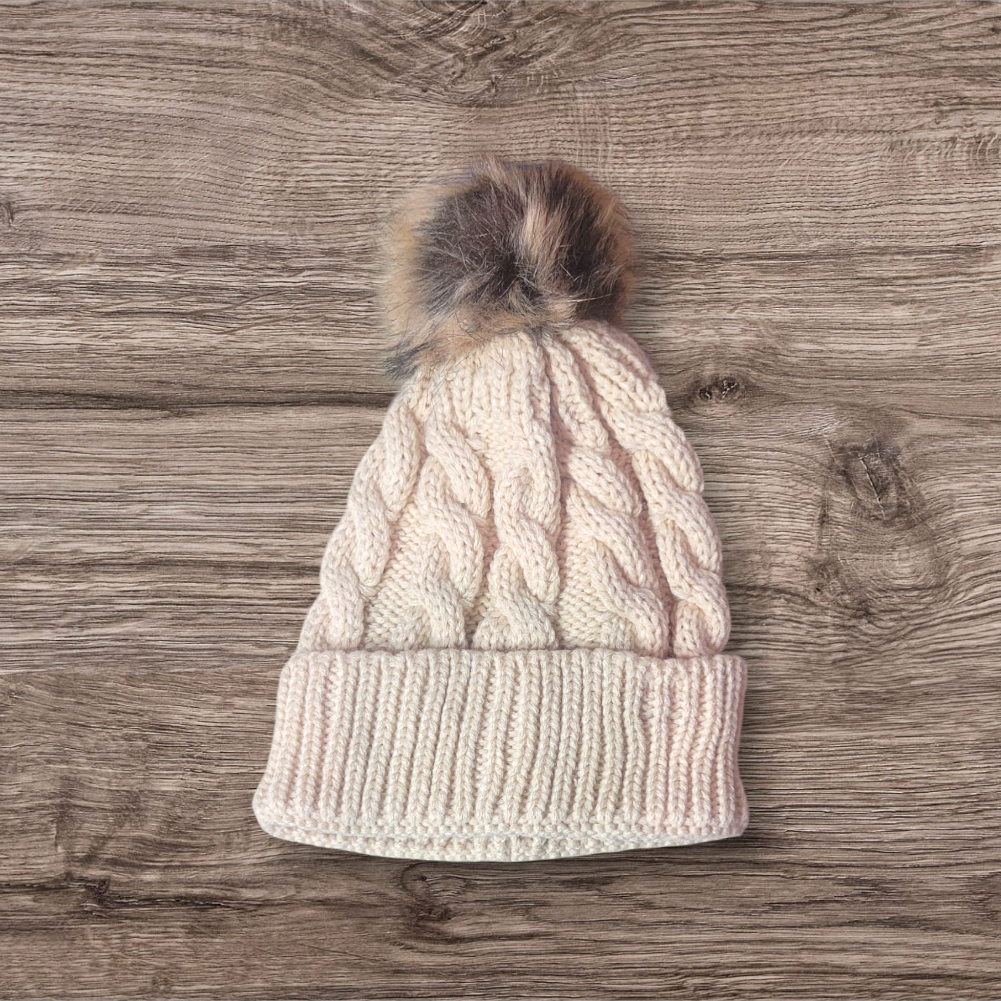 Cream Beanie