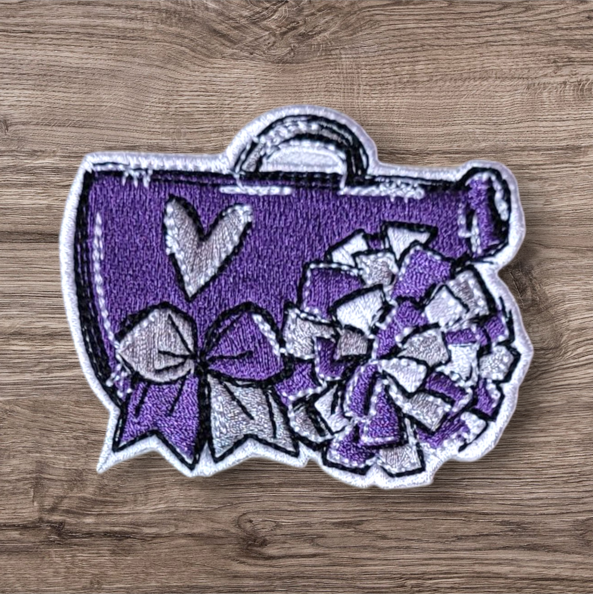 Purple Cheer Megaphone Patch