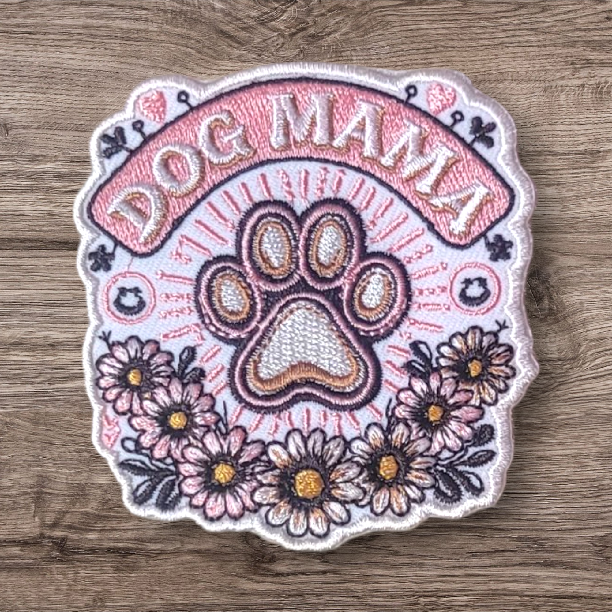 Floral Dog Mama Patch