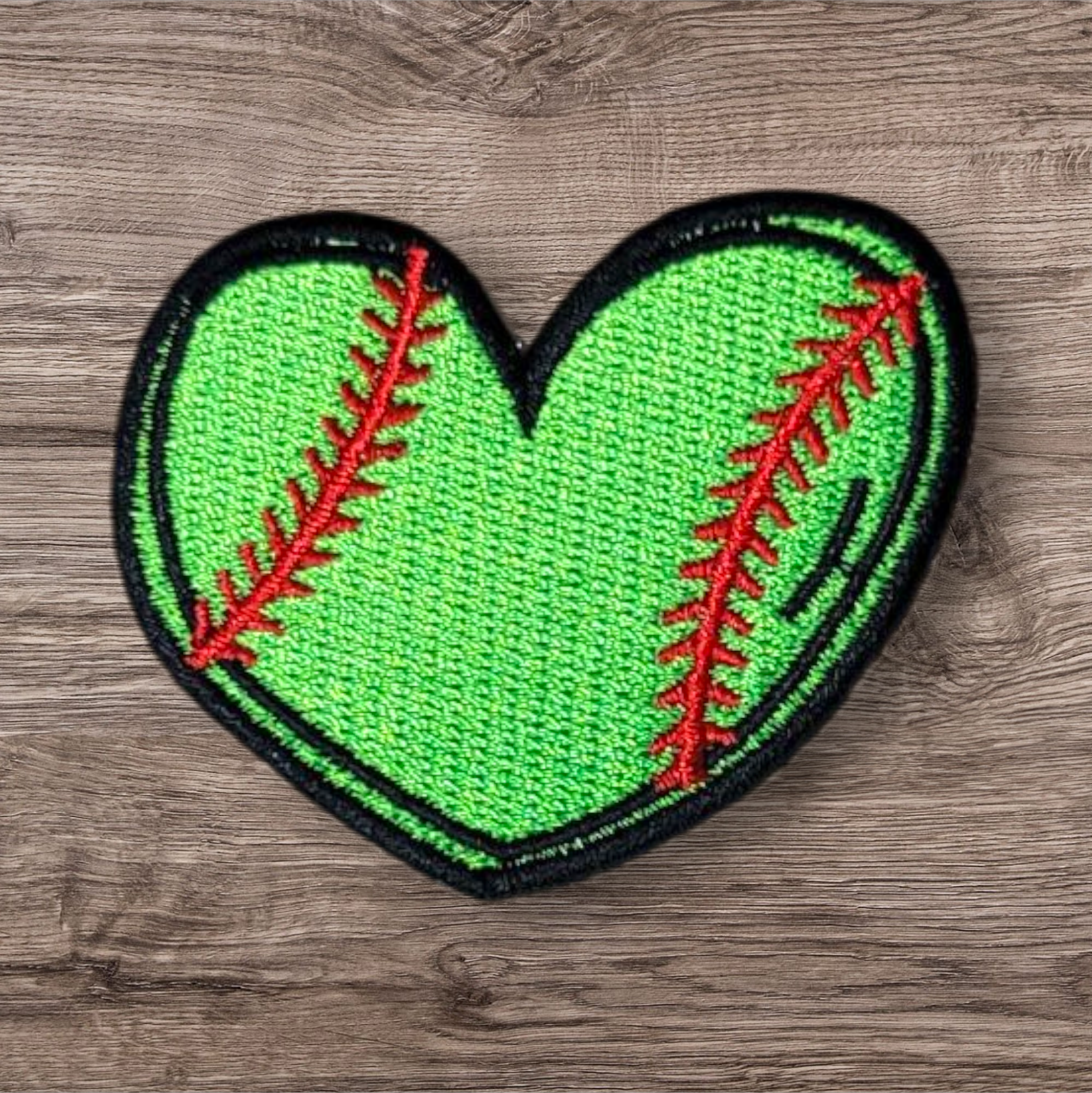 Softball Heart Patch