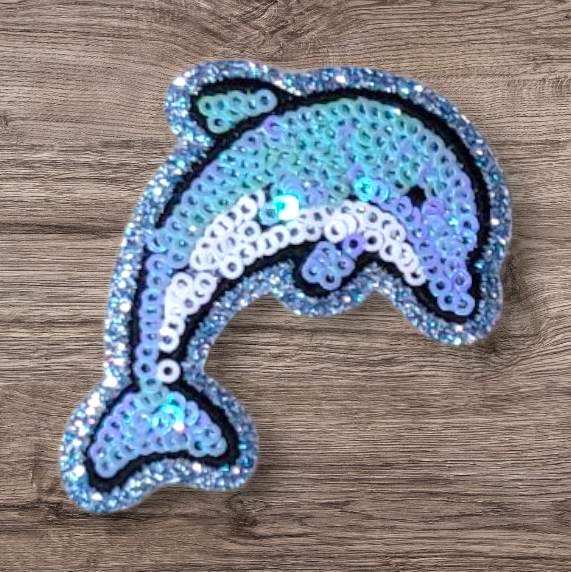 Sequin Dolphin Patch