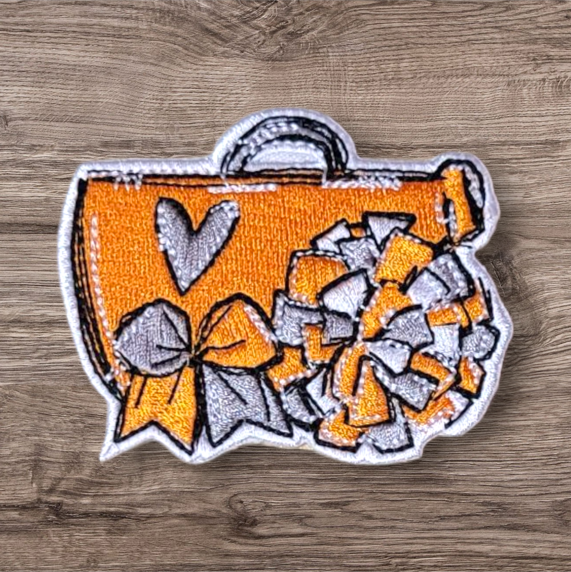 Orange Cheer Megaphone Patch