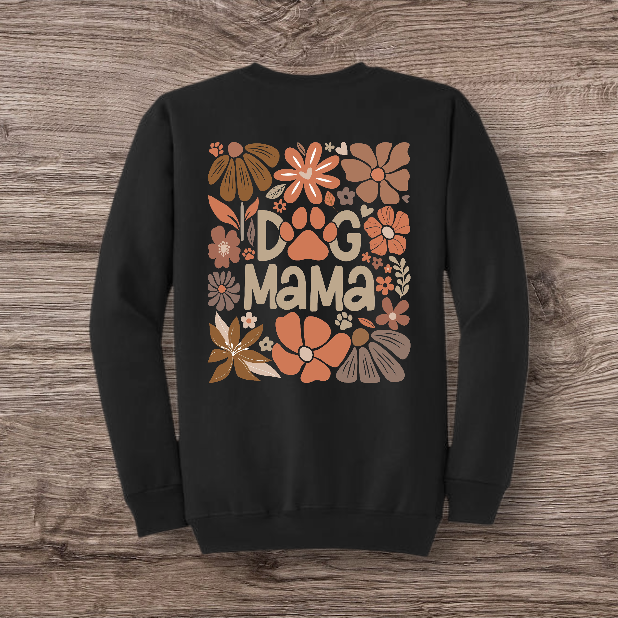 Fall Floral Dog Mama Transfer