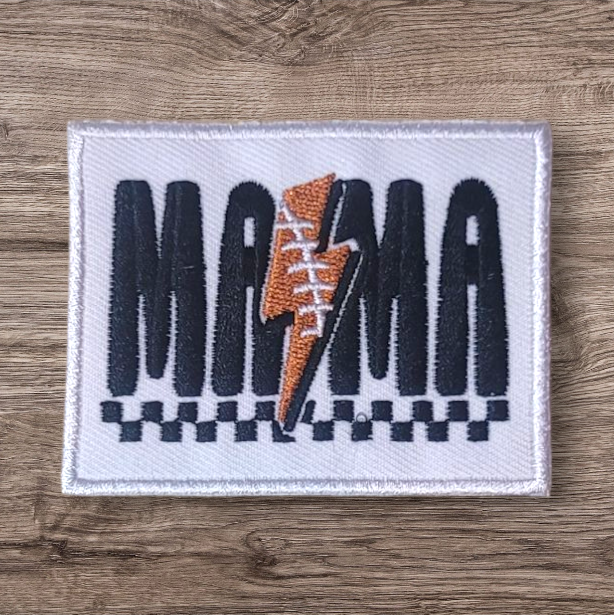 Football Mama Lightning Bolt Patch