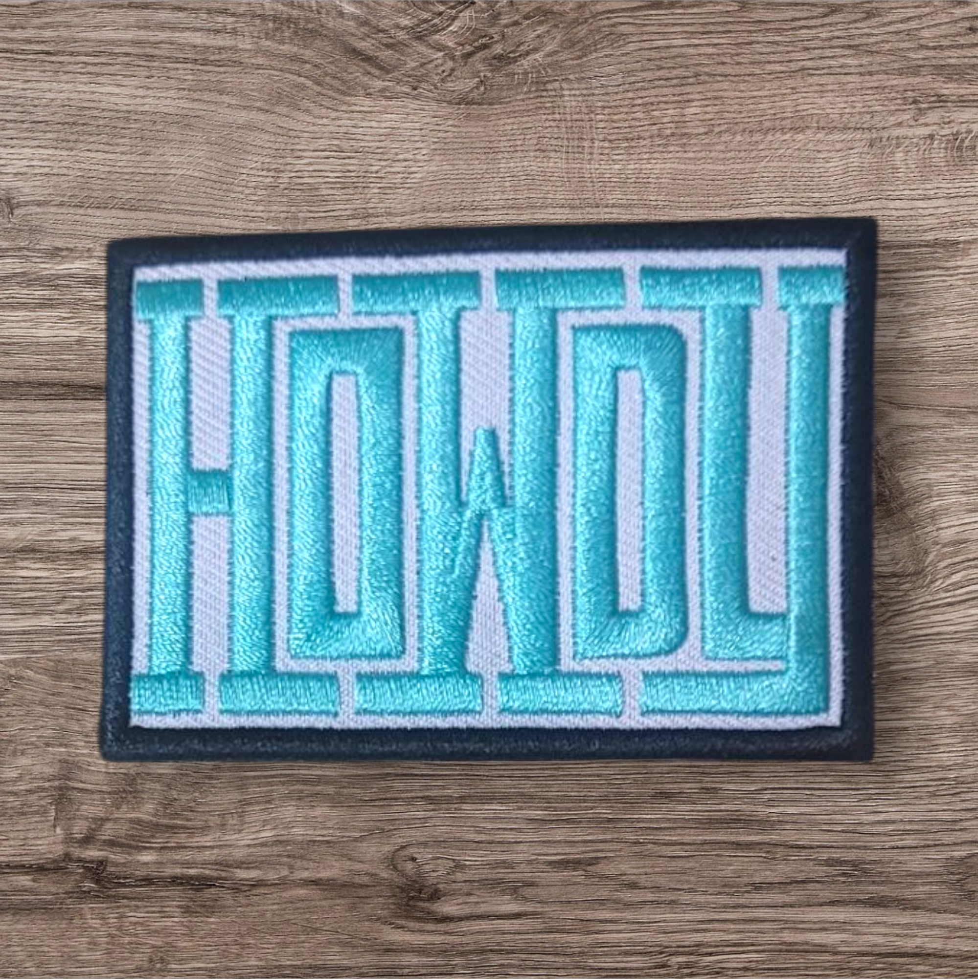 Blue Howdy Patch