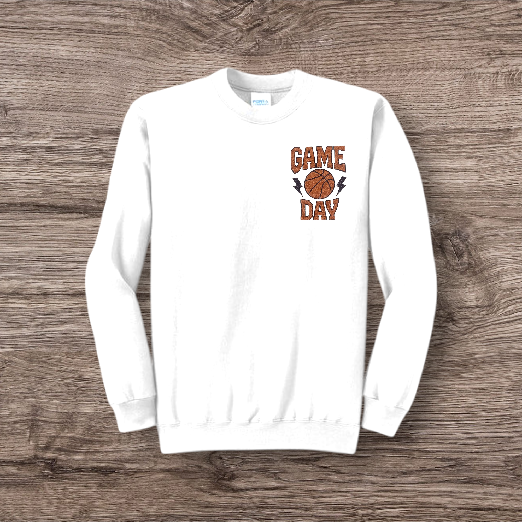 Basketball Game Day with Lightning Bolts Pocket Graphic