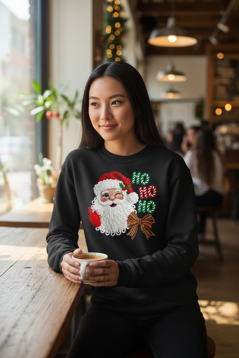 Ho Ho Ho Knit Print Transfer