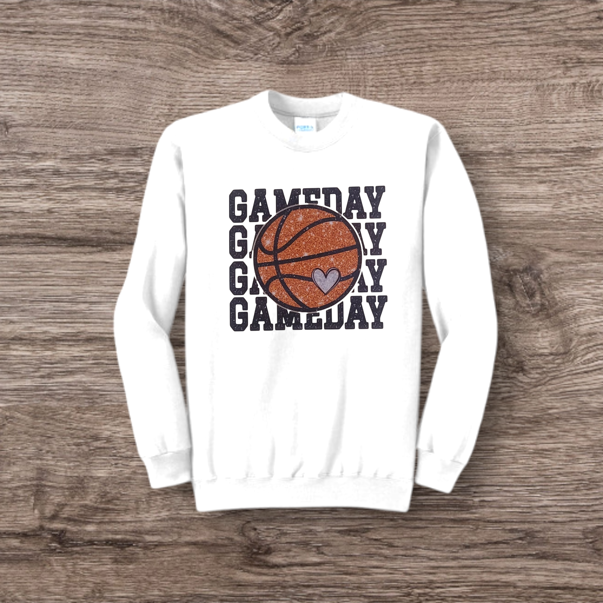 Basketball Heart Game Day Transfer