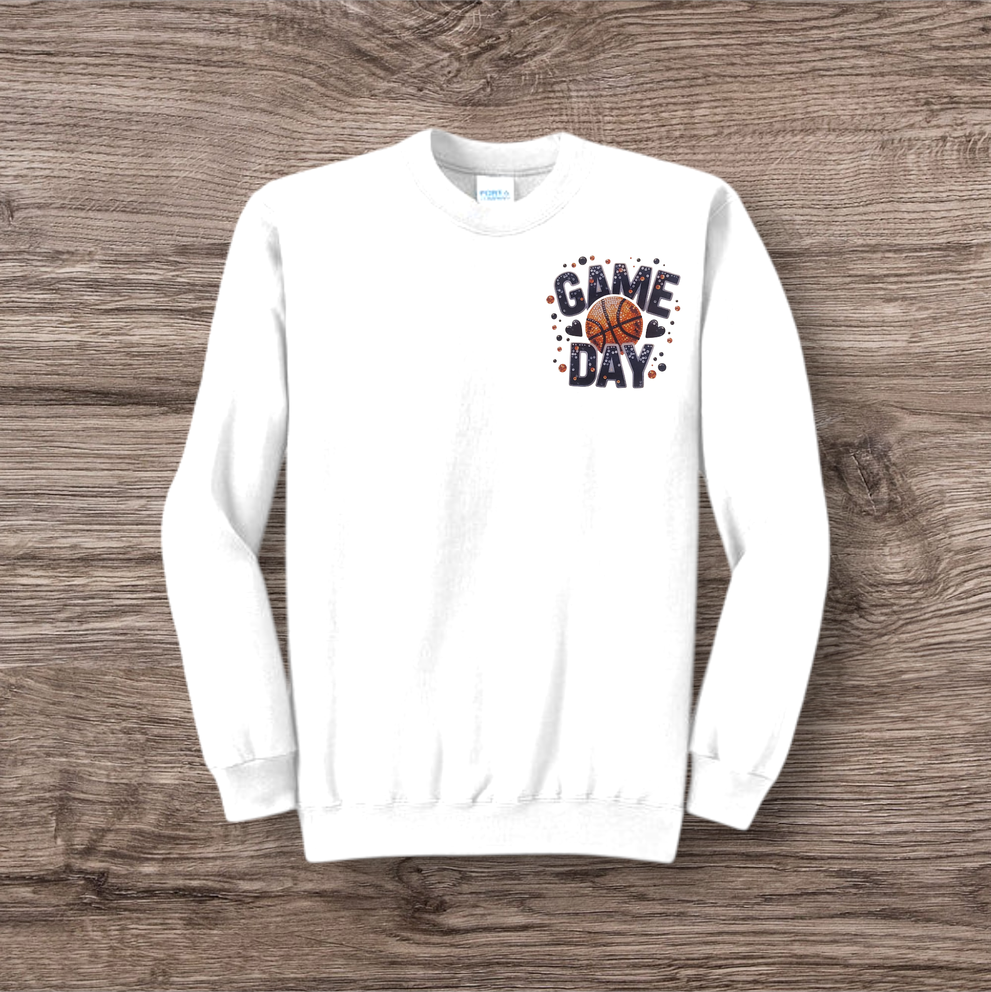 Jeweled Basketball Game Day Pocket Graphic