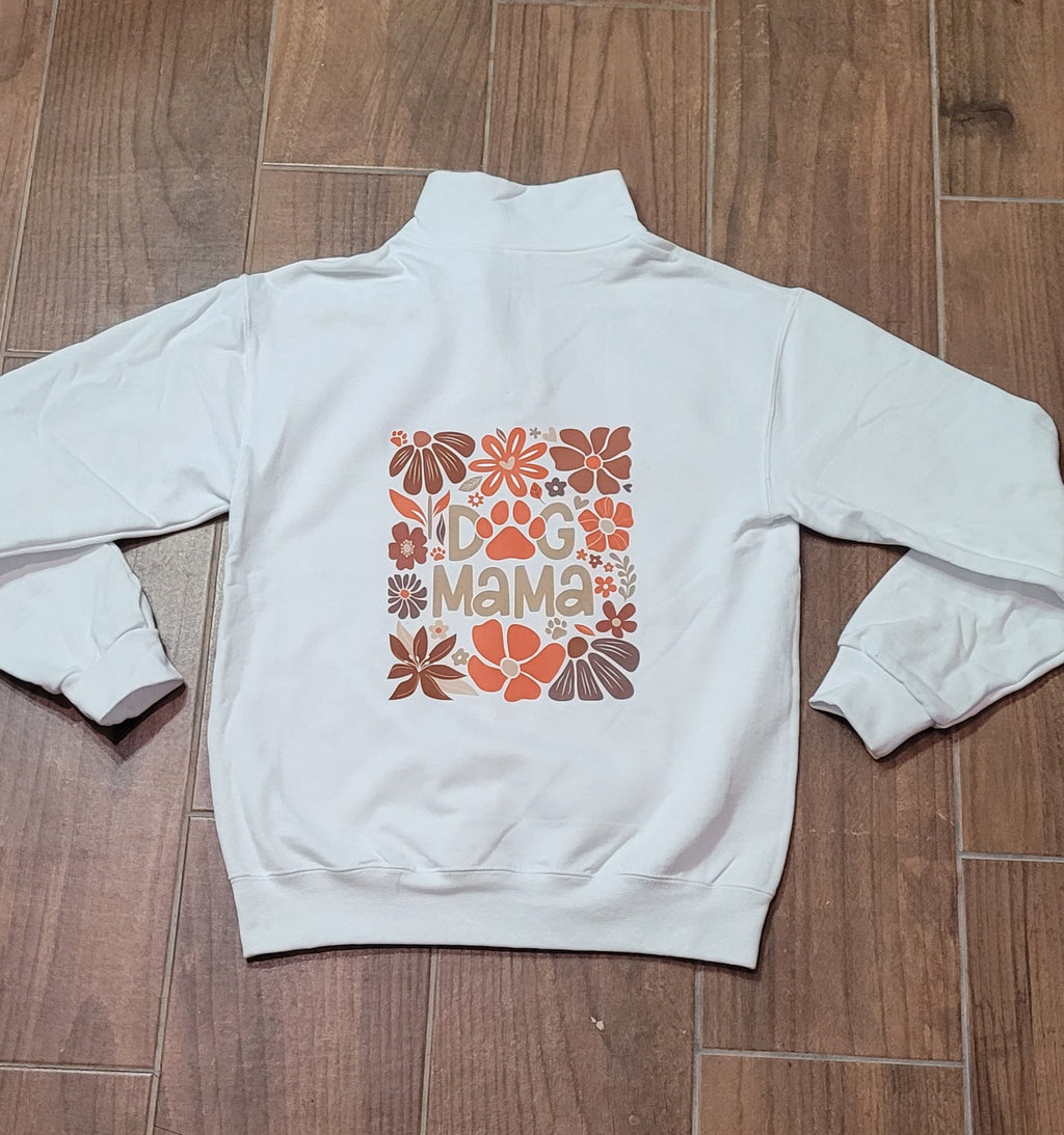 Floral Dog Mama Quarter Zip