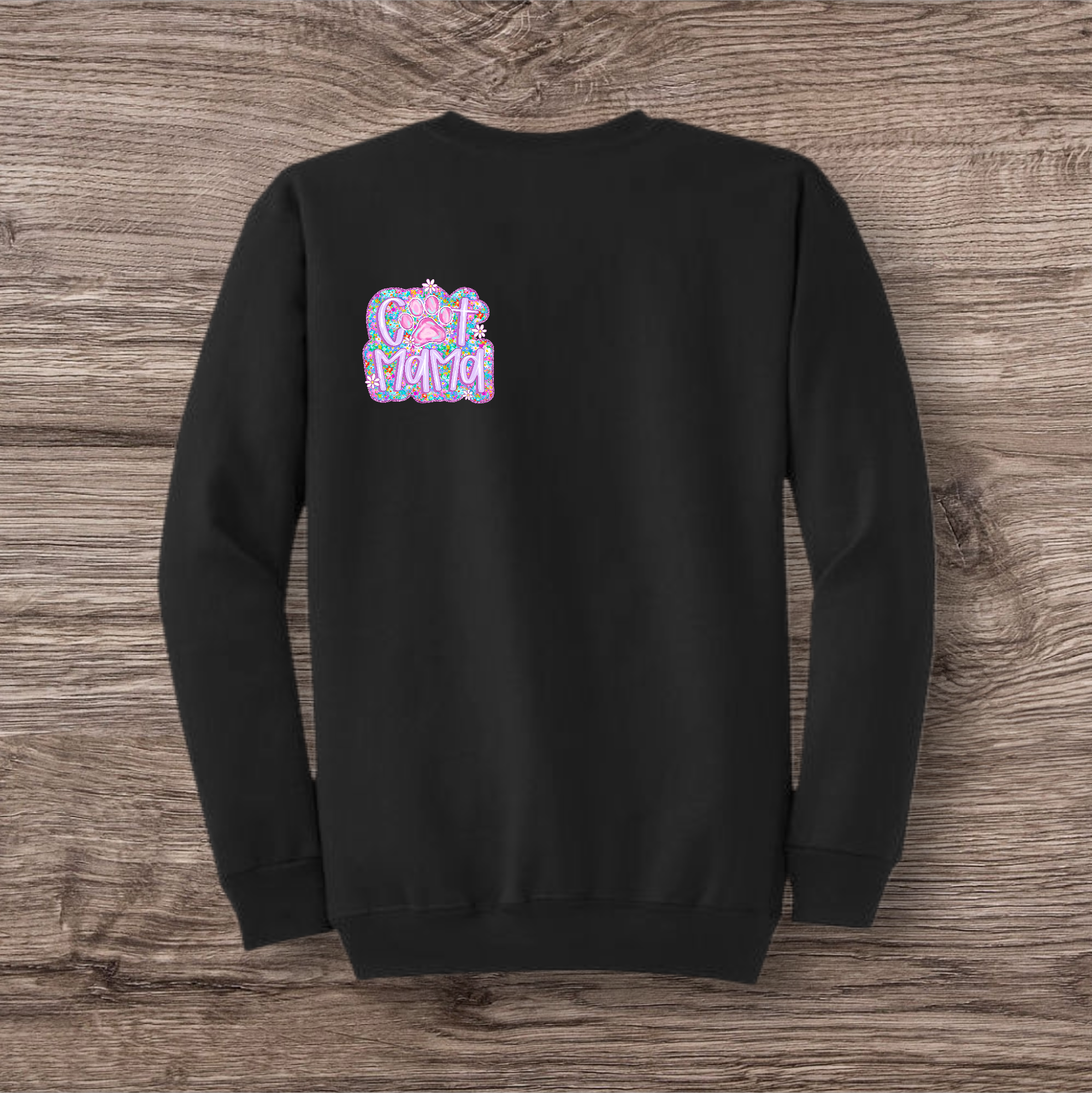 Purple Floral Cat Mama Pocket