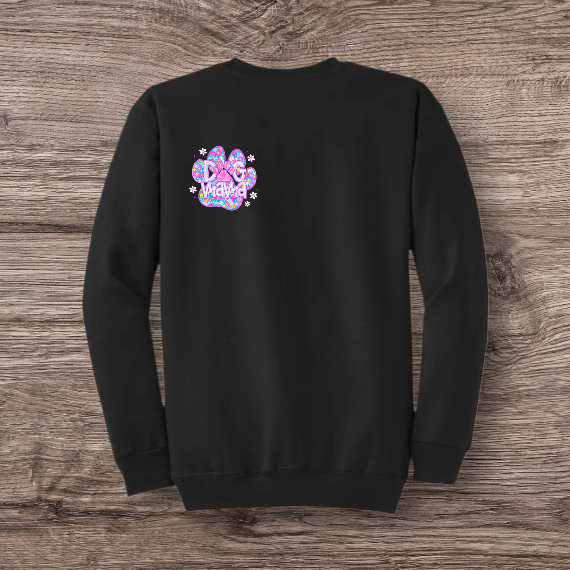 Purple Floral Dog Mama Pocket
