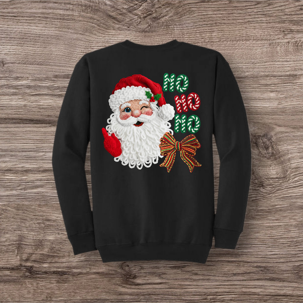 Ho Ho Ho Knit Print Transfer