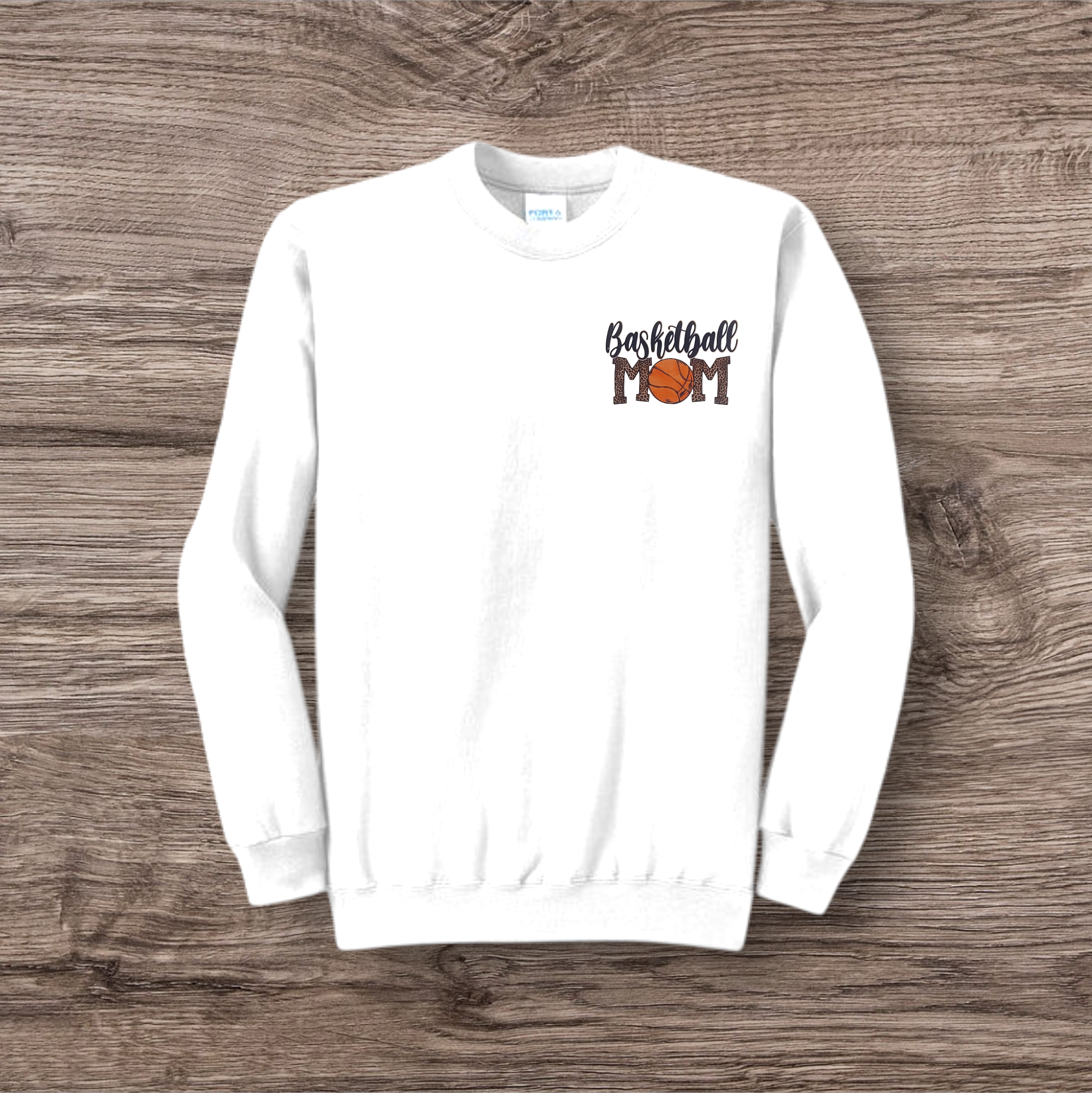 Leopard Basketball Mom Pocket Graphic