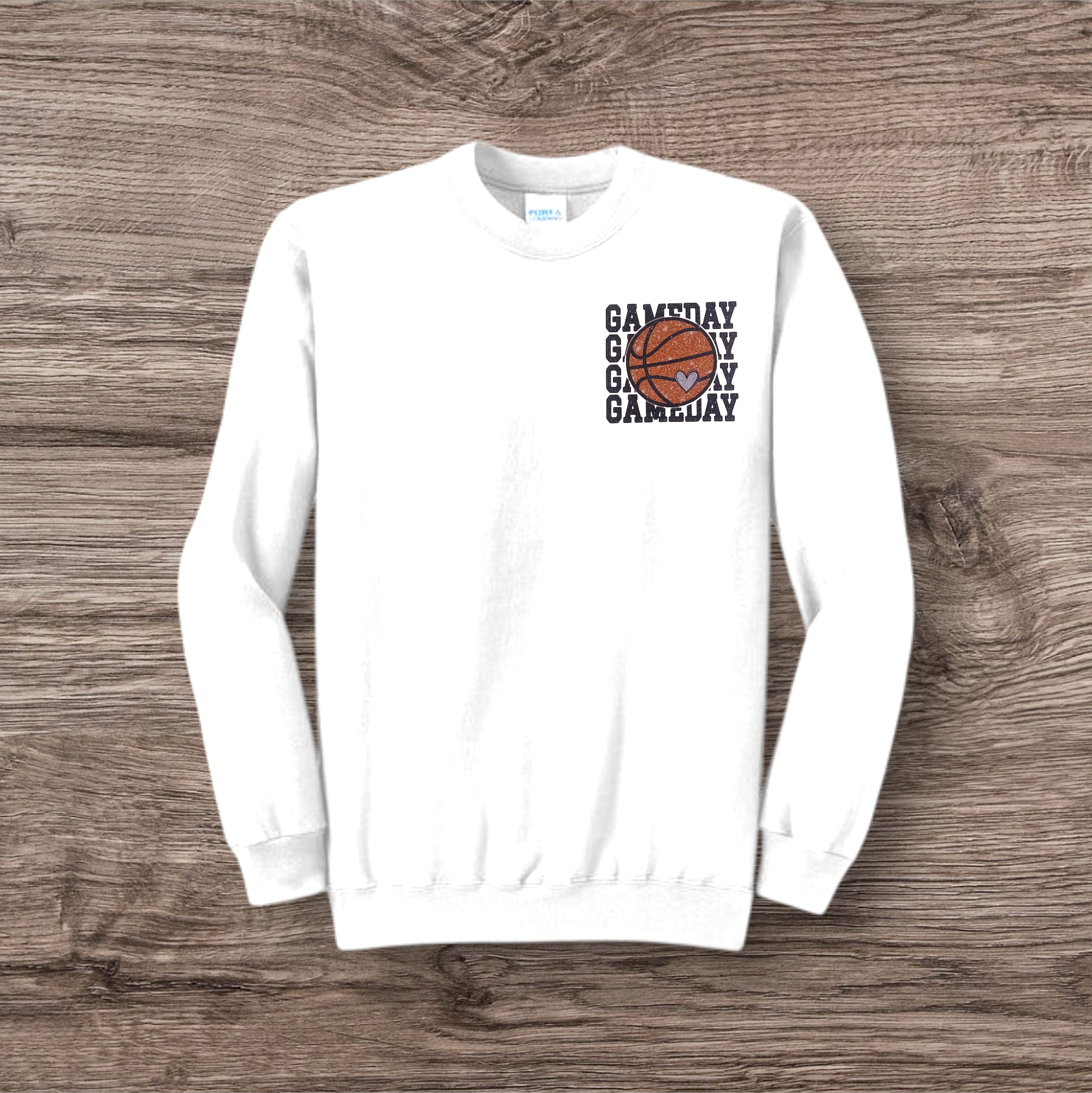 Basketball Heart Game Day Pocket Graphic
