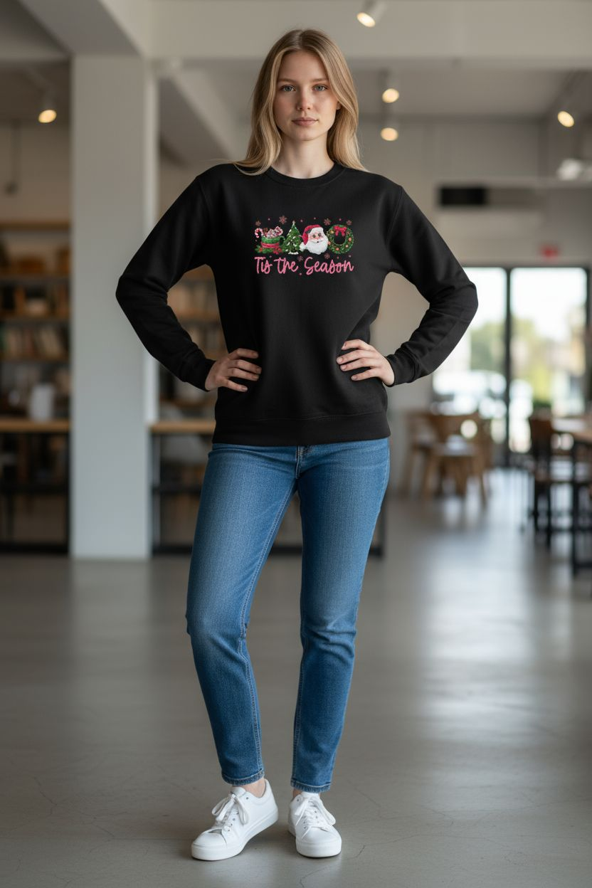 Tis the Season Knit Print Transfer