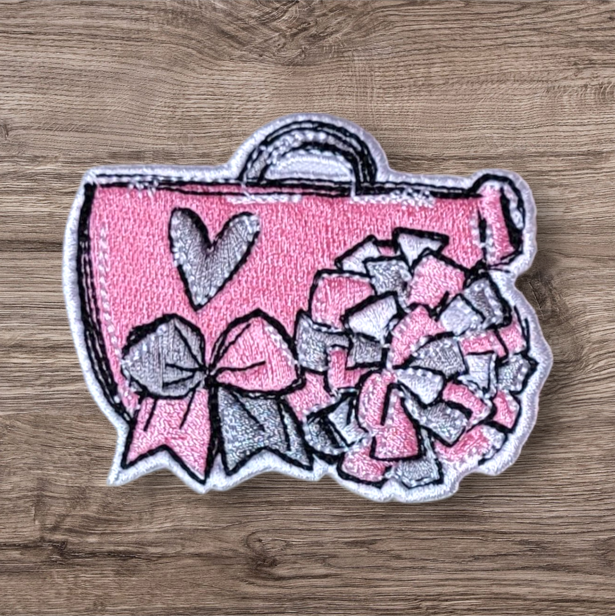 Pink Cheer Megaphone Patch